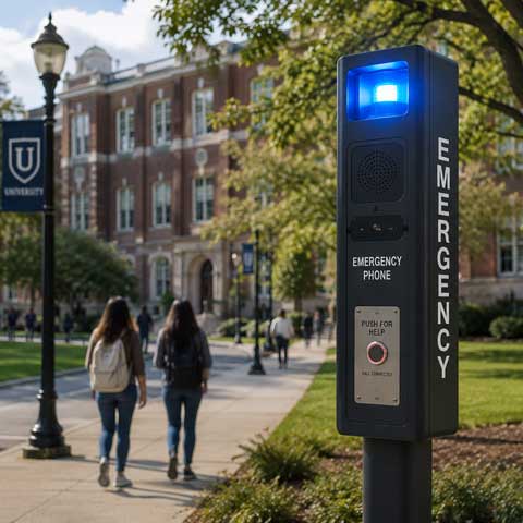 Emergency Blue Light Phone